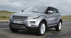Land Rover 2013 Range Rover Evoque Extra ratio: The chic Range Rover Evoque will be the first production vehicle with a nine-speed automatic transmission.