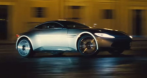 Aston Martin DB10 roars into action