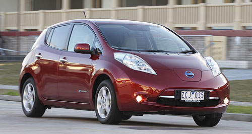 Nissan to keep ‘plugging away’ on Leaf EV