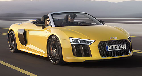 New York show: Audi airs new R8 Spyder