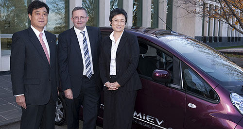 Mitsubishi first to launch EV in Australia