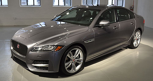 New York show: Jaguar XF pairs up with XE