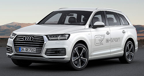 Geneva show: Audi powers up Q7 e-tron
