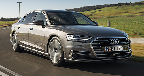 Driven: Luxurious Audi A8 glides in