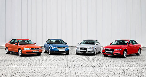 Audi celebrates 20 years of A4, next-gen in 2015