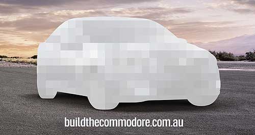New Holden Commodore comes together online