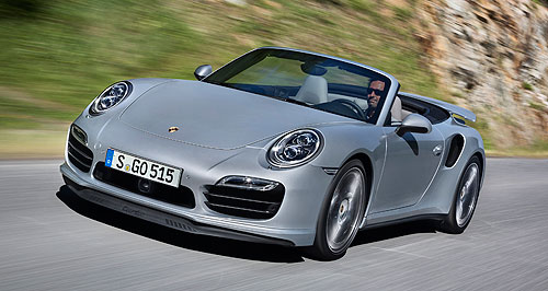LA show: Porsche outs 911 Turbo Cabriolets
