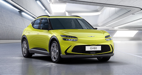 Genesis shows off electric GV60 for first time