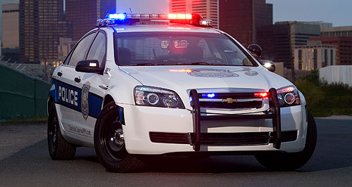 Holden cop car prowls LA