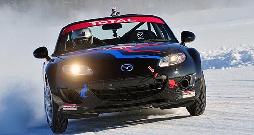 Aussies in fairytale MX-5 ice race debut