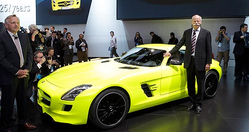 Detroit show: Mercedes flicks switch for electric SLS