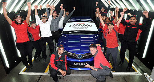 Toyota factory marks three-million milestone