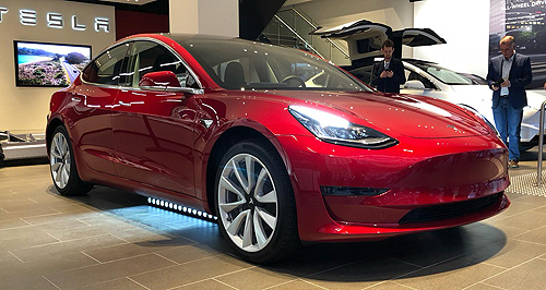 Tesla Model 3 lands in Oz ahead of 2019 launch