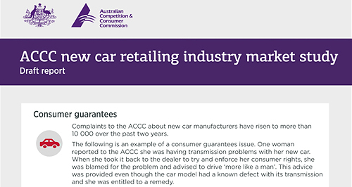 ACCC blasts new-car industry