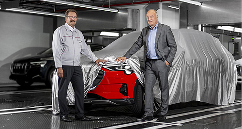 Paris show: Audi starts e-tron production