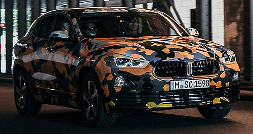 BMW shows off disguised X2 ahead of 2018 launch