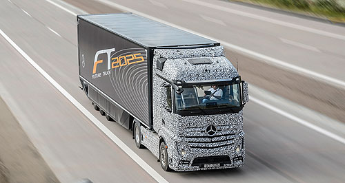 Mercedes tests autonomous Future Truck 2025
