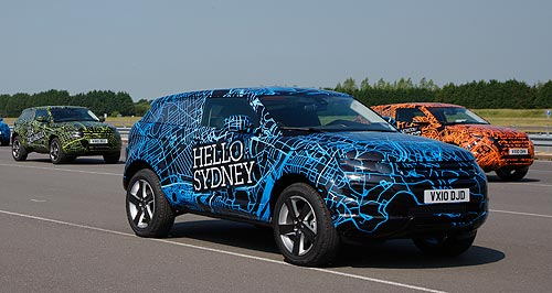 Range Rover Evoque set for Sydney