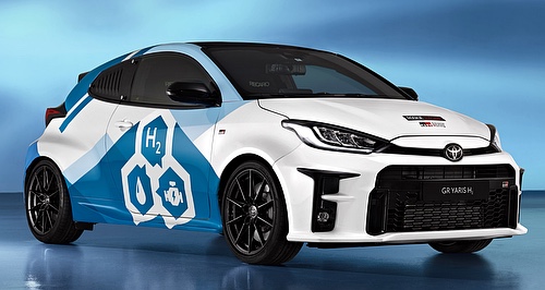 Hydrogen combustion power trialled for GR Yaris