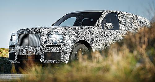 Rolls-Royce releases prototype Cullinan images