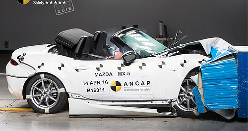ANCAP gives Mazda MX-5 top safety score