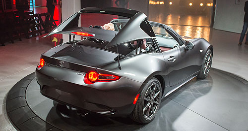 New York show: MX-5 RF widens Mazda buyer base