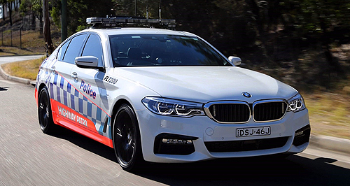 NSW police nab BMW 530d and Chrysler 300 SRT Core
