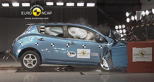 Nissan Leaf tops EV safety ratings