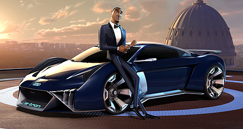 Audi creates digital RSQ e-tron for animated movie