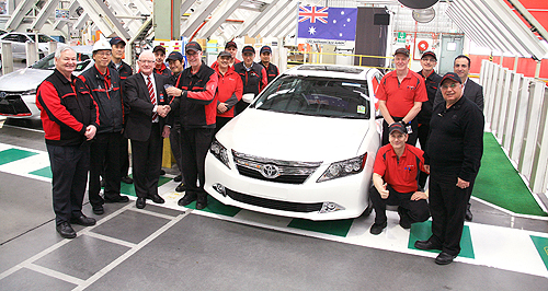 Australian-built Toyota Aurion bows out