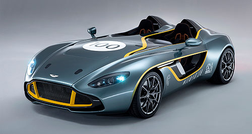 Aston Martin CC100 concept hits the track