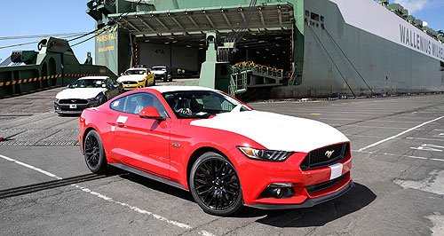 Ford Mustangs land in Melbourne