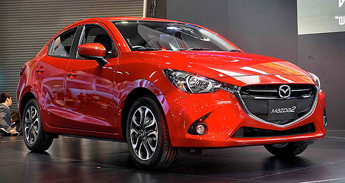 Mazda2 sedan returns in style