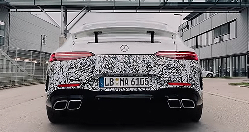 Mercedes-AMG teases PHEV GT 4-door Coupe