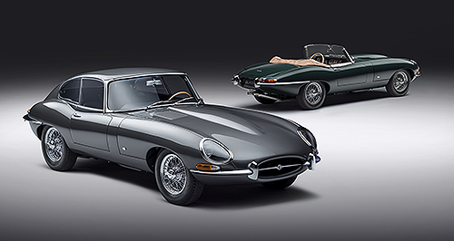 Jaguar reveals restored and updated E-Type collection
