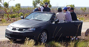 Topless Lexus tested in Oz