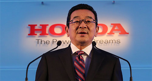 Honda president puts the foot down