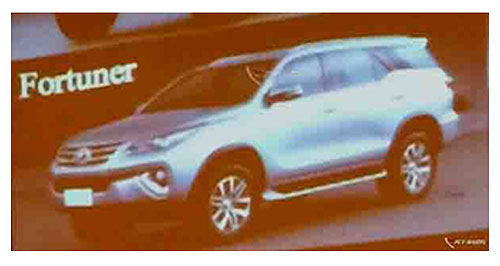 Toyota’s Fortuner SUV revealed in brochure
