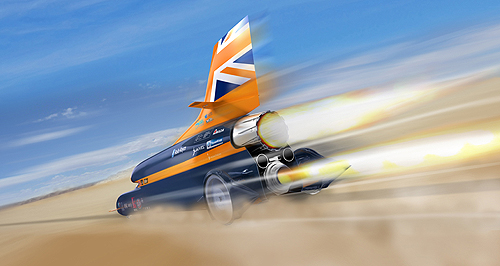 Land speed record holder straps in for round two