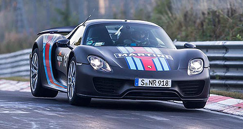 Frankfurt show: Porsche’s 918 Spyder bites the ’Ring