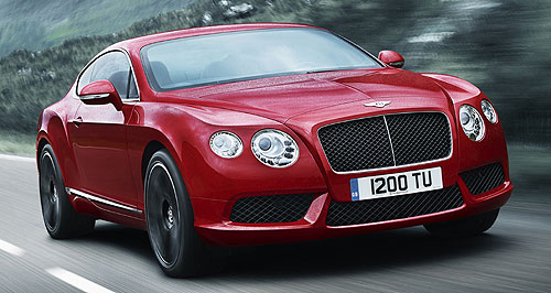 Bentley downsizes to twin-turbo V8