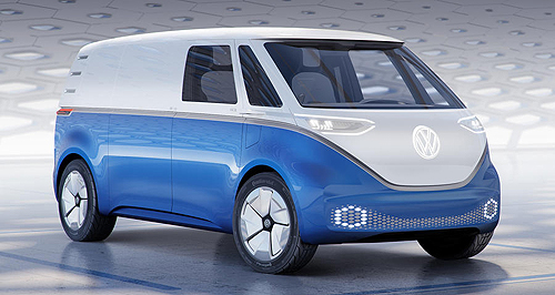 All-electric VW Buzz goes to work