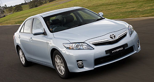 First look: Toyota Camry Hybrid slips out
