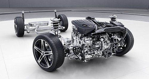 New Benz A-Class hybrid drove torsion beam