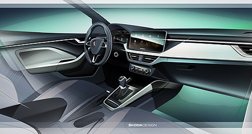 Skoda teases Scala hatchback interior