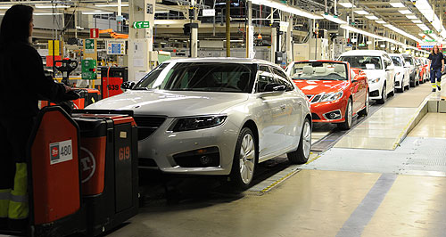 Saab gets back to work
