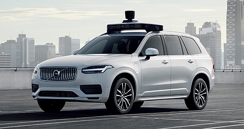 Volvo, Uber reveal autonomous production XC90