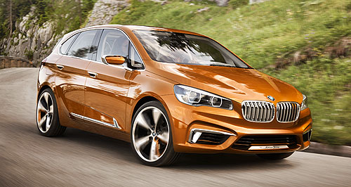 BMW’s first front-drive model here in 2014