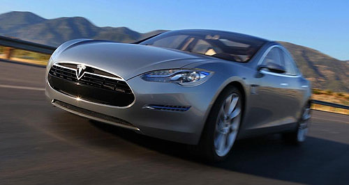 First look: Tesla's Model S and Roadster Sport on track
