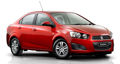 Holden lands booted Barina